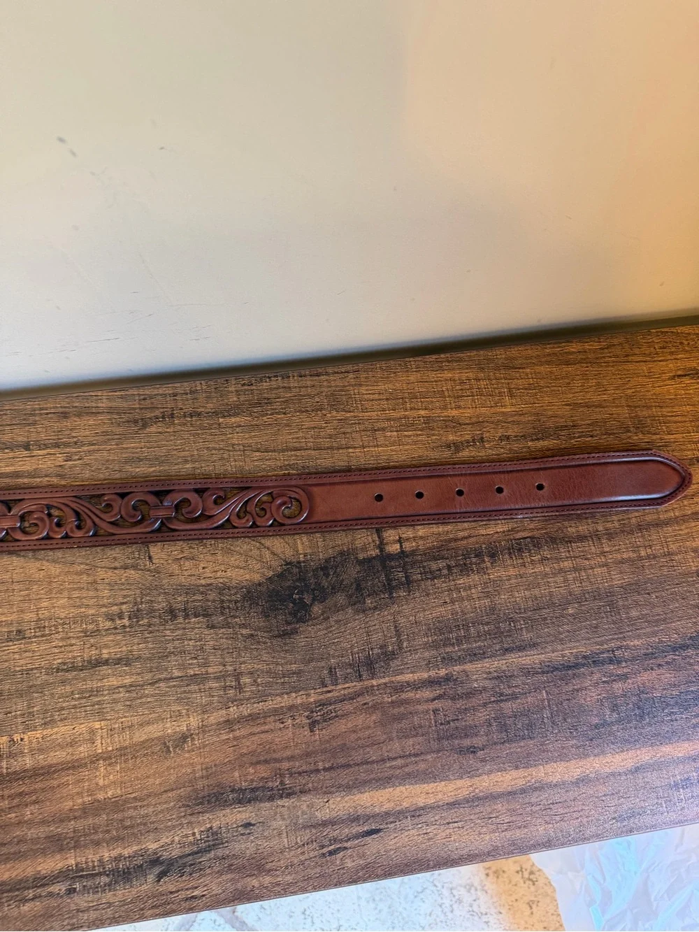 Brighton Brown Leather Belt Size M